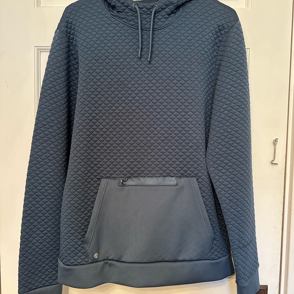 Apana Navy Blue Quilted Jacket